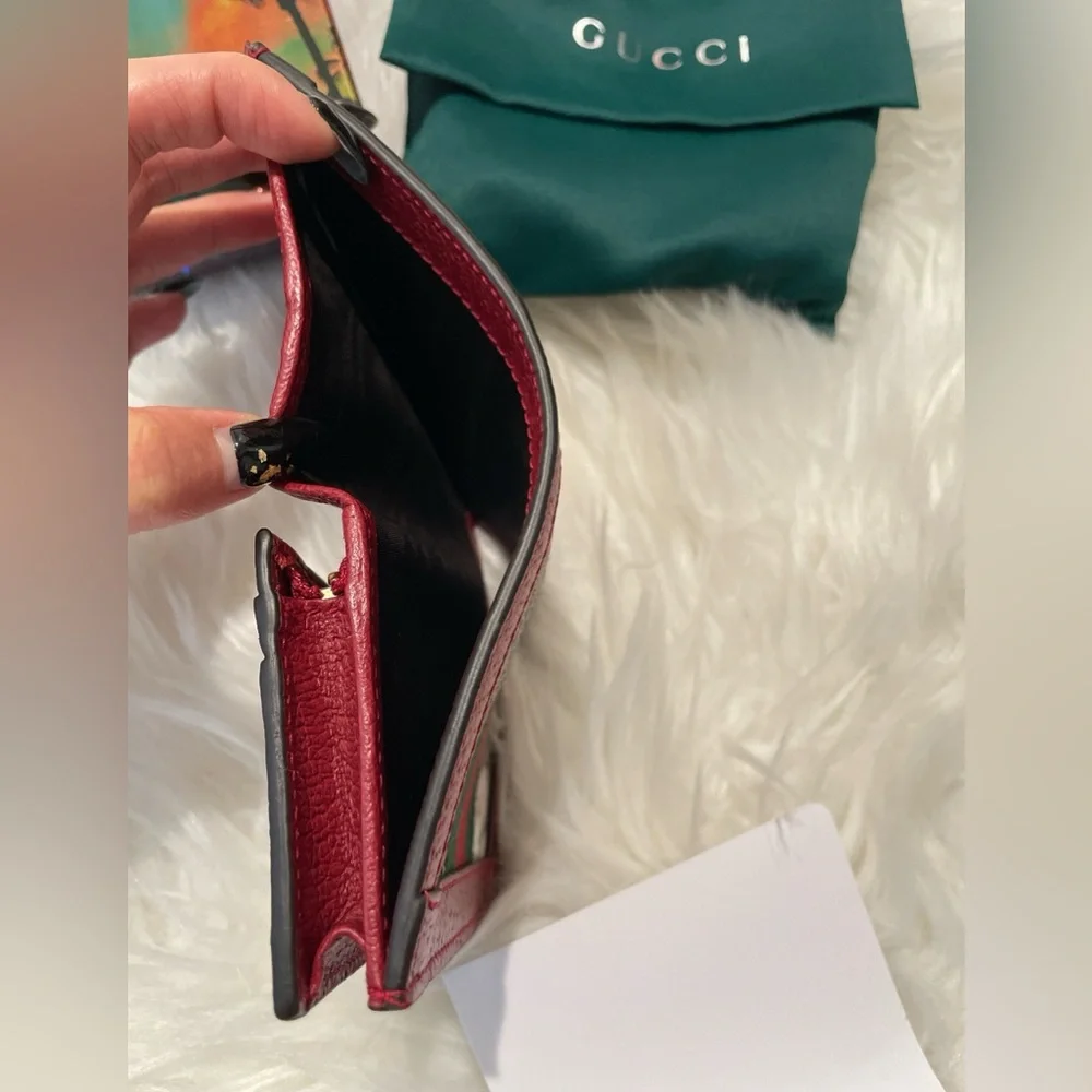 Gucci Ophidia Floral Card Holder Wallet - Picture 8 of 9